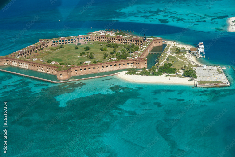 Aerial Views in Dry Tortugas National Park in Florida, United States