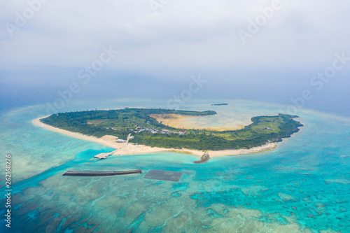 Minnajima island pacific ocean water blue