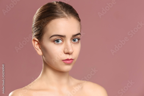 Beautiful young woman with ...