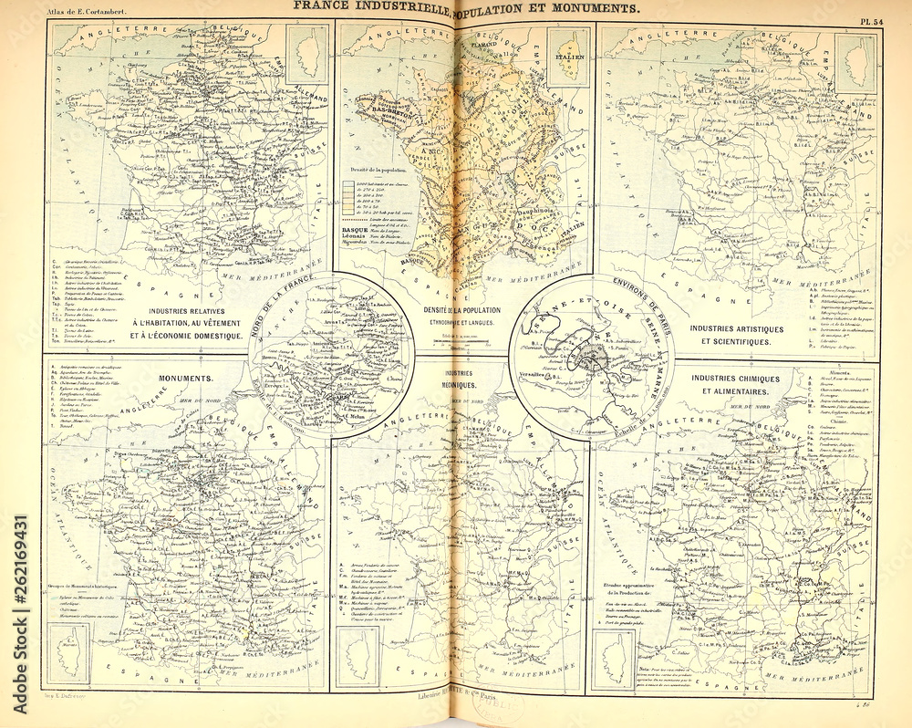 Fototapeta premium Old map