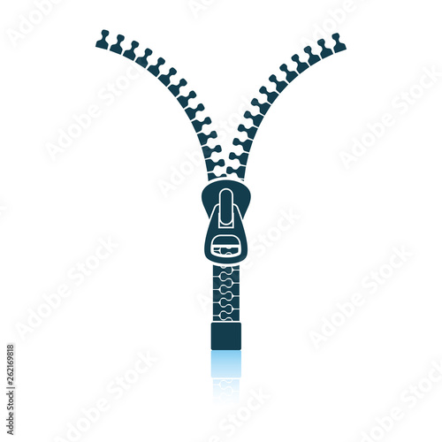 Sewing zip line icon