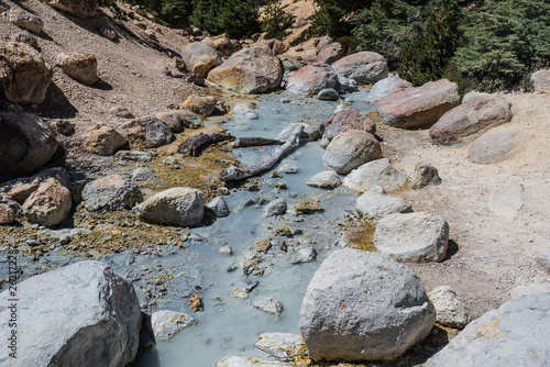 Bumpass Hell in Lassen Volcanic National Park in California, United States photo