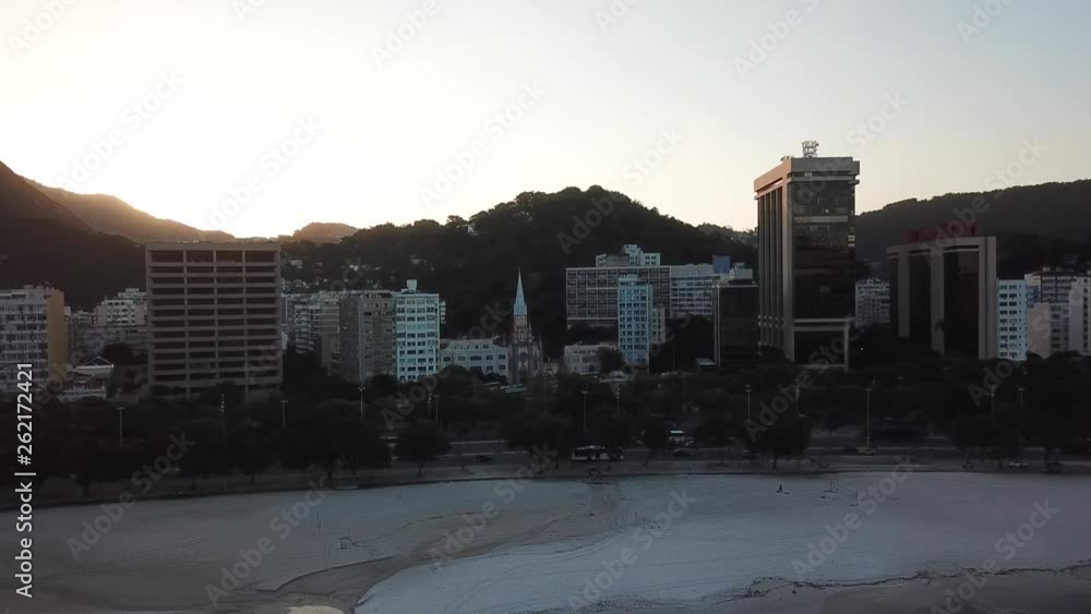 Aterro do Flamengo avenue. Aerial view of Rio de Janeiro, Brazil, South America Aterro do Flamengo avenue. Aerial view of Rio de Janeiro, Brazil, South America