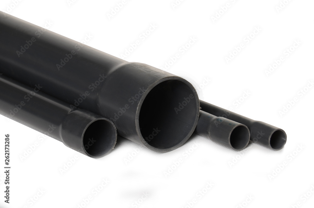 Fototapeta premium Plastic pipes - isolated on white background