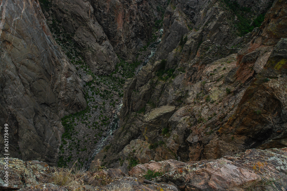 Chasm View in Black Canyon of the Gunnison National Park in Colorado, United States