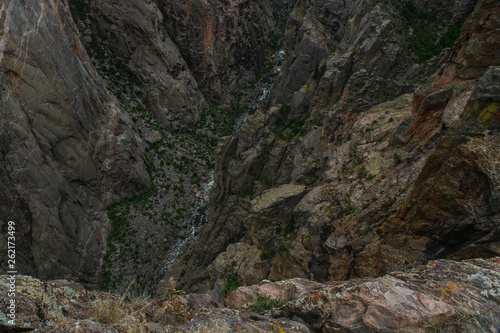 Chasm View in Black Canyon of the Gunnison National Park in Colorado  United States