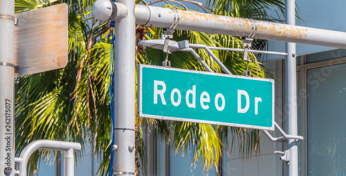 Rodeo Drive Street sign in Beverly Hills - travel photography