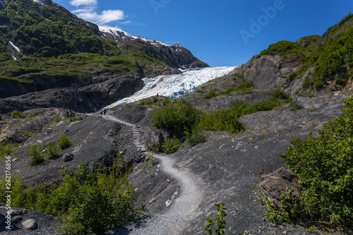 Exit Glacier in Kenai Fjords National Park in Alaska, United States