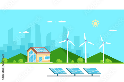 Eco friendly modern house
