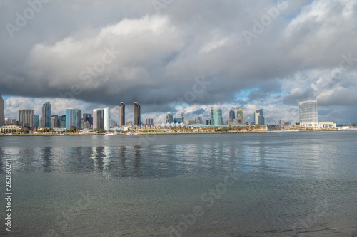 Skyline of San Diego on a sunny day - travel photography