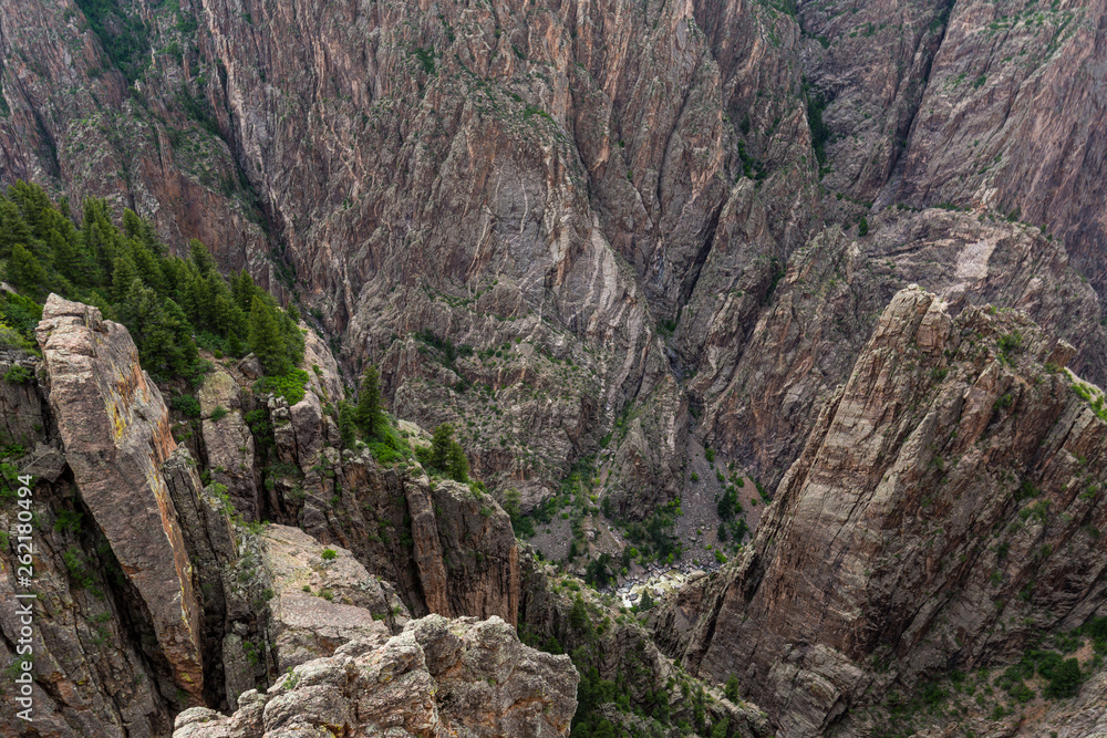 Obraz premium Island Peaks in Black Canyon of the Gunnison National Park in Colorado, United States