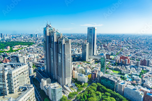 skyline aerial view of shinjuku in Tokyo, Japan © voyata