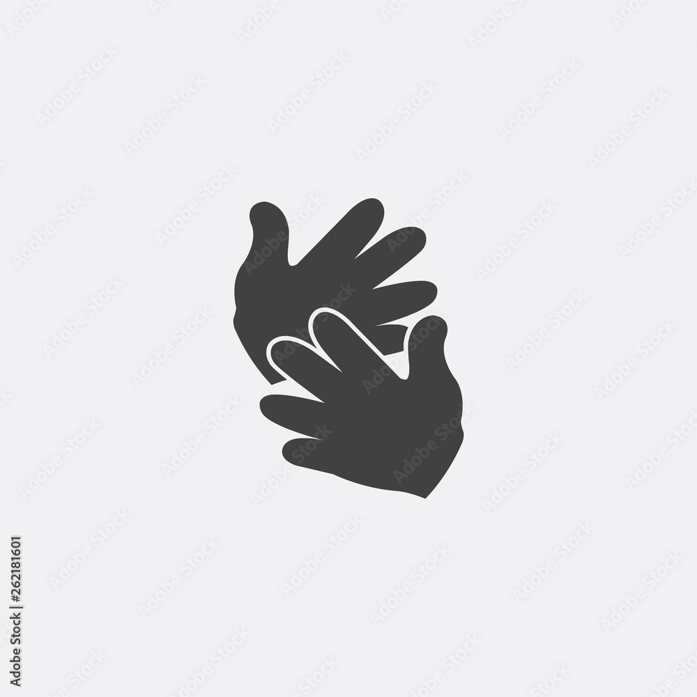 Childrens hands vector Childrens hands vector