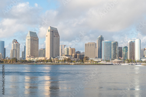 Skyline of San Diego on a sunny day - travel photography © 4kclips
