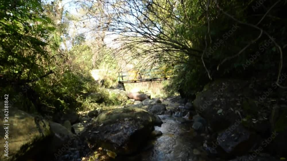 water stream in himalayas, waterfall in India water stream in himalayas, waterfall in India