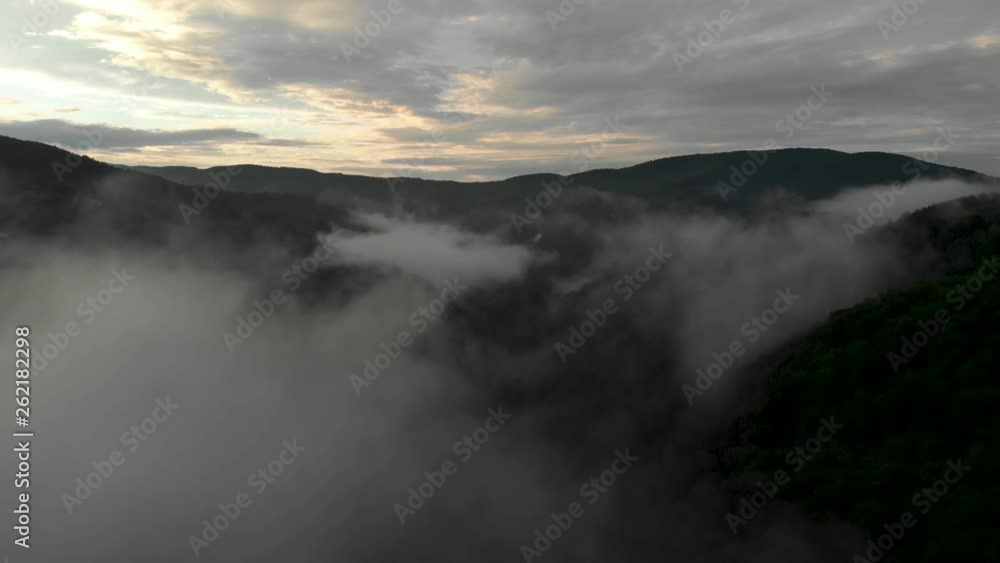 Fog in the mountain Fog in the mountain