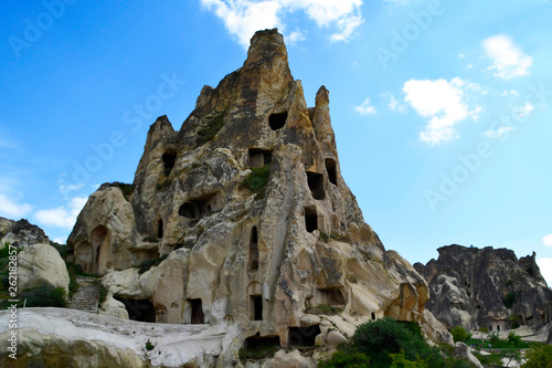 Ancient cave town in Goreme, Cappadocia, Turkey