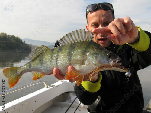 Perch spinning fishing, Baitcasting fishing in central Europe