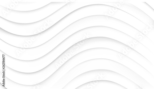 Abstract background of gradient curves in white colors. Vector illustration