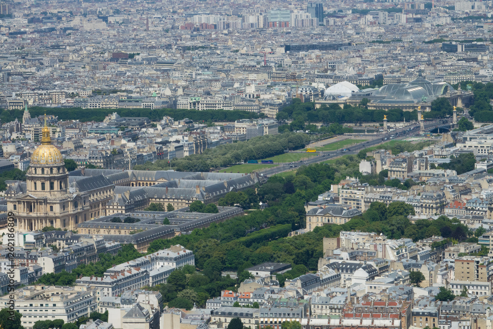 Les Invalides, vue aérienne, Paris, France