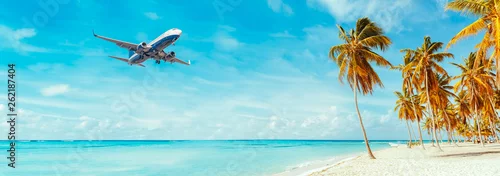 Obraz Lądowanie samolotu w ośrodku