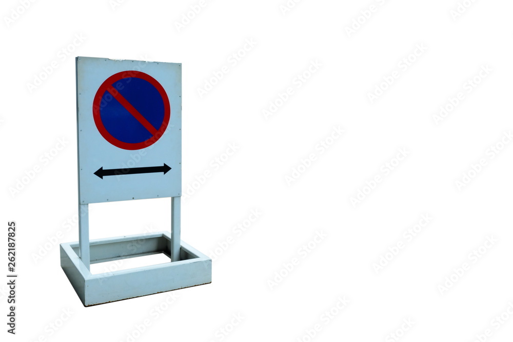 No Parking Traffic Sign Isolated on White Background. No Parking Traffic Sign Isolated on White Background.