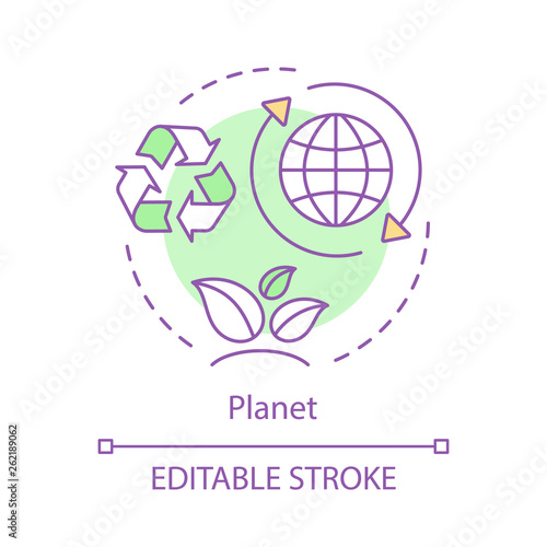 Environment protection concept icon