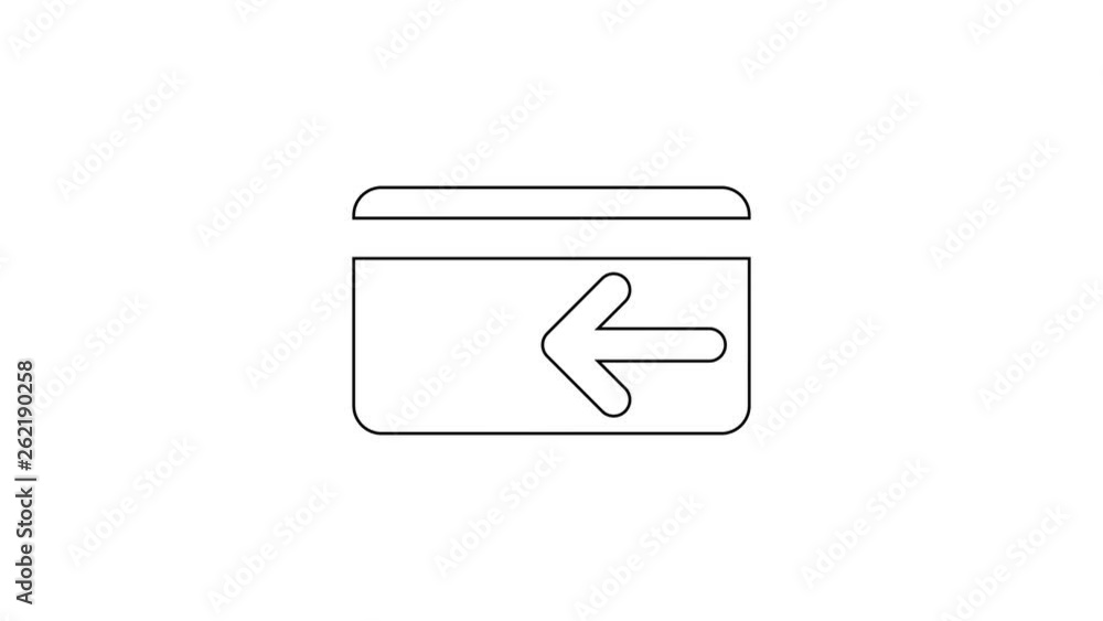 Grey Cash back icon on white background. Credit card. Financial services, money refund, return on investment, savings account, currency exchange. 4K Video motion graphic animation Grey Cash back icon on white background. Credit card. Financial services, money refund, return on investment, savings account, currency exchange. 4K Video motion graphic animation