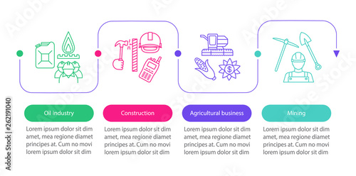 Production vector infographic template