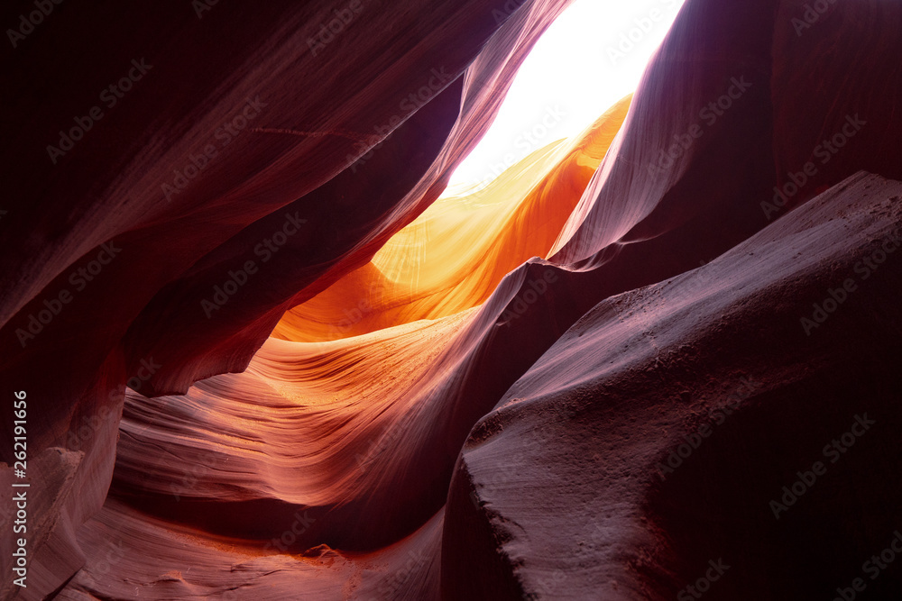 Obraz premium Antelope Canyon - amazing colors of the sandstone rocks - travel photography
