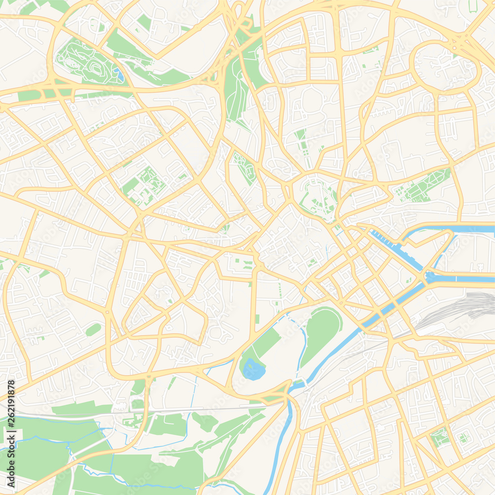Caen, France printable map Caen, France printable map
