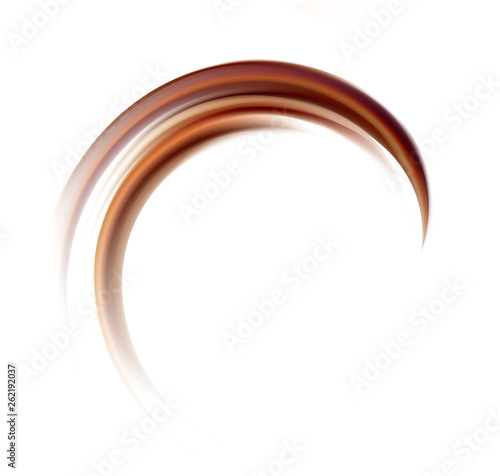 Vector background of swirling creamy chocolate texture