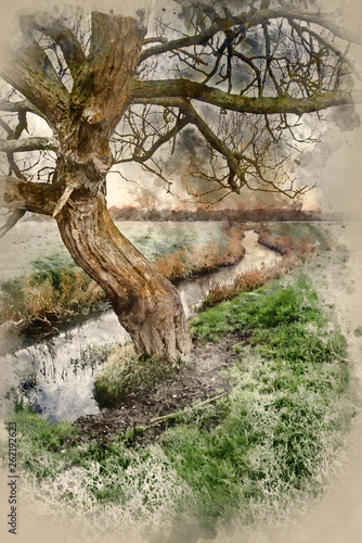 Watercolour painting of Lan...