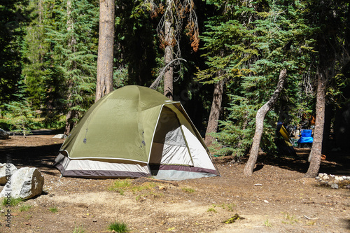 Summit Lake South Campground in Lassen Volcanic National Park in California, United States