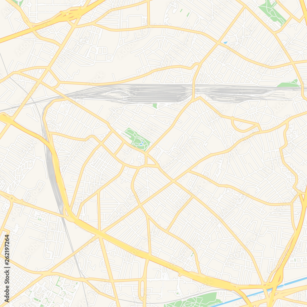 Obraz premium Mapa do wydrukowania w Drancy, Francja