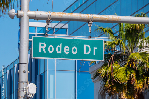 Rodeo Drive Street sign in Beverly Hills - travel photography