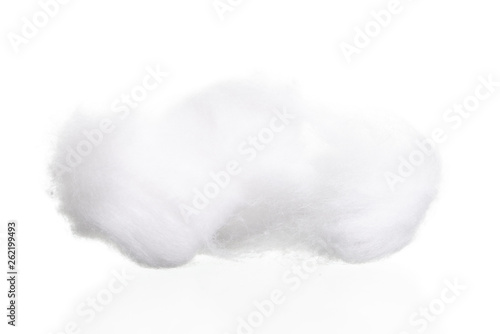 Cotton wool isolate on white background photo