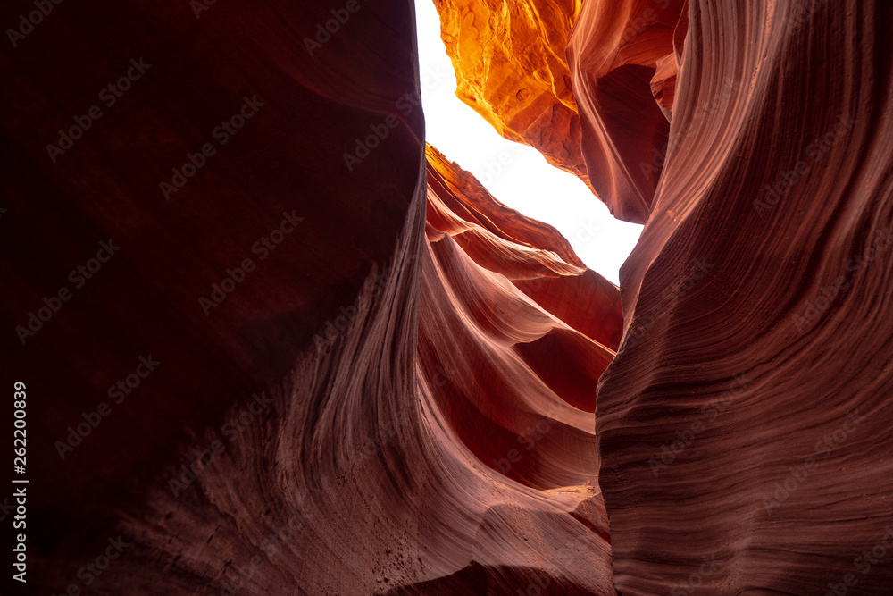 Obraz premium Antelope Canyon - amazing colors of the sandstone rocks - travel photography