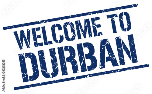 welcome to Durban stamp