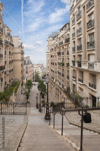 Fototapeta Naklejka Na Ścianę i Meble -  Stairs at Montmartre