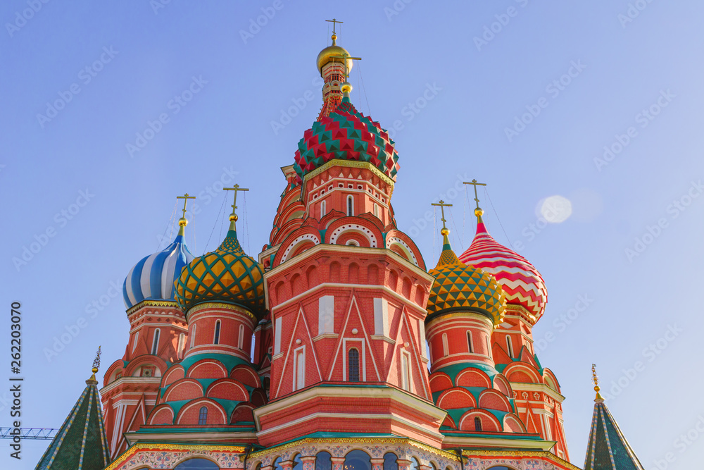 St Basil's cathedral on Red Square in Moscow.