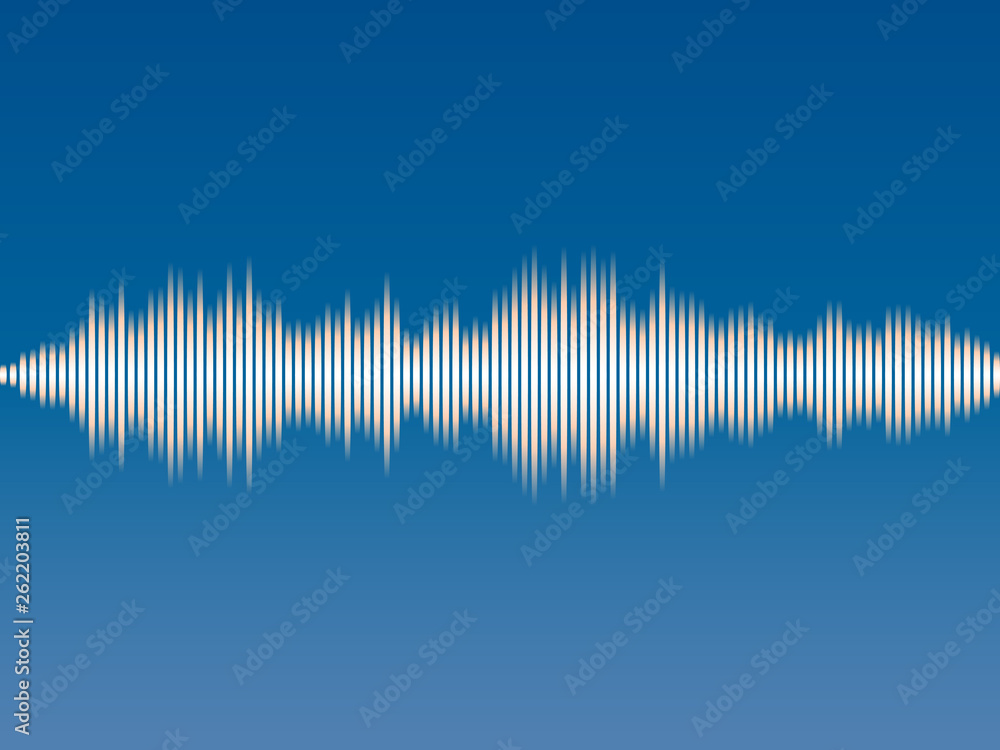 Abstract background music sound wave. Vector illustration