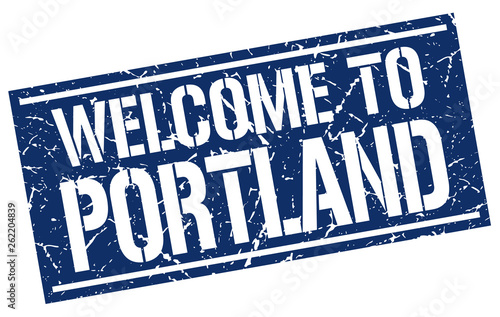 welcome to Portland stamp