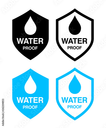 waterproof icon set