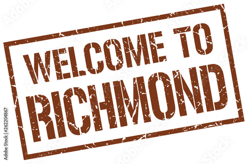 welcome to Richmond stamp