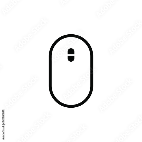 Scroll vector icon. Vector scrolling mouse sybmol for web design isolated on transparent background. Trend line design