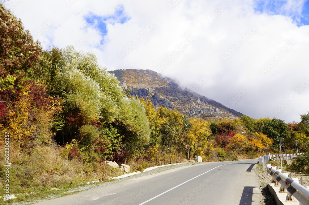 Autumn in the mountains. The southern part of Russia. Demerdzhi mountain range