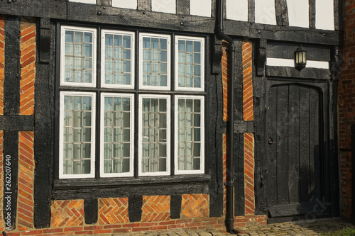 Windows to house in Midhurst, Sussex, England