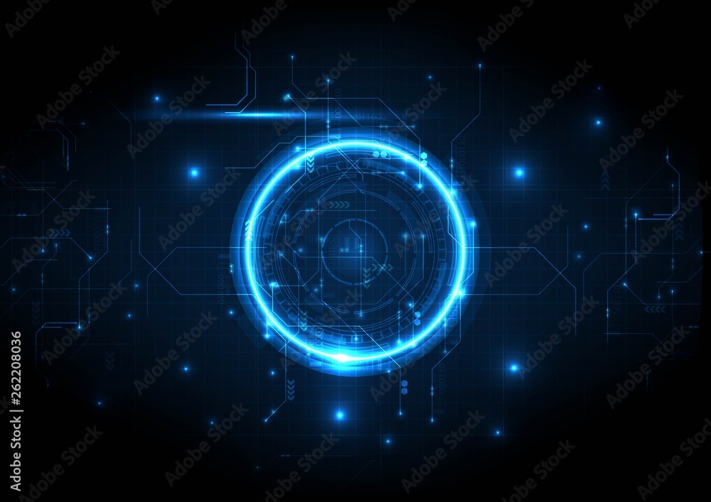 Deep Light Center Circuit Digital Technology