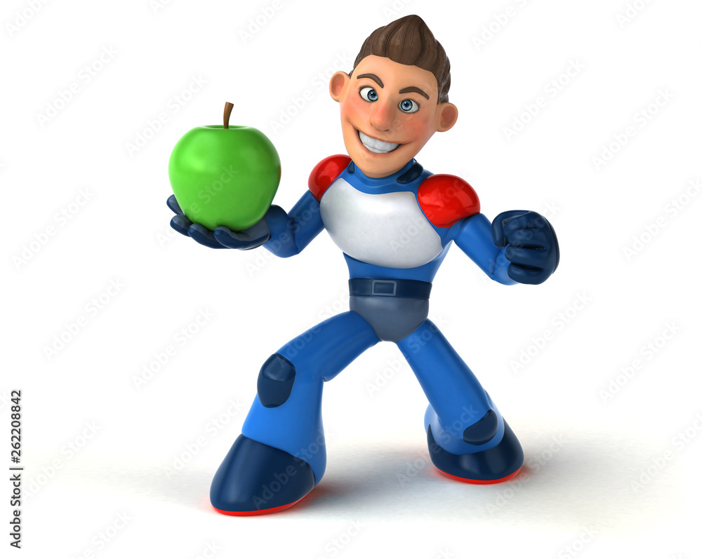 Super modern superhero - 3D Illustration Super modern superhero - 3D Illustration